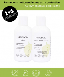 1+1 Farmoderm nettoyant intime extra protection