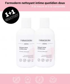 1+1 Farmoderm nettoyant intime quotidien doux